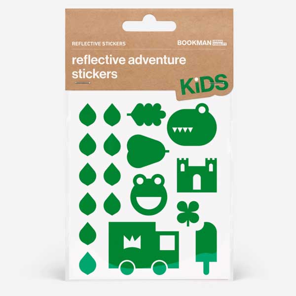 BOOKMAN Reflective Stickers Adventure 490：Green【クリックポスト対応】