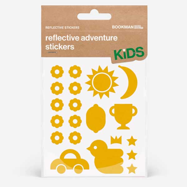 BOOKMAN Reflective Stickers Adventure 489：Yellow【クリックポスト対応】