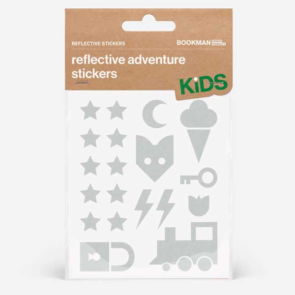 BOOKMAN Reflective Stickers Adventure 488：White【クリックポスト対応】