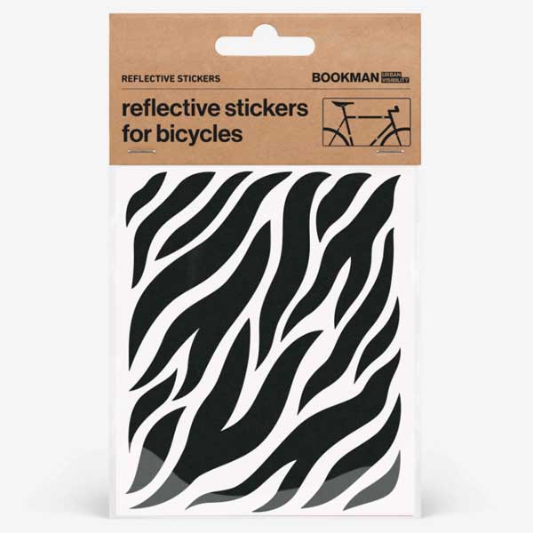 BOOKMAN Reflective Stickers 526：Zebra Black【クリックポスト対応】