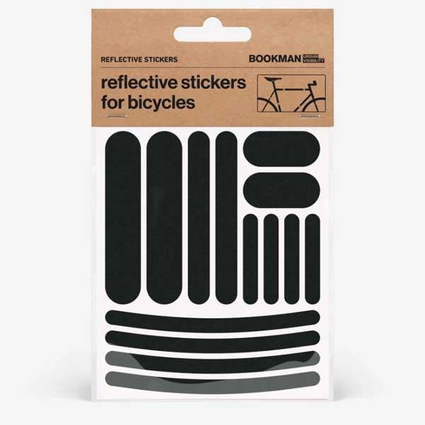 BOOKMAN Reflective Stickers Strips 523：Black【クリックポスト対応】
