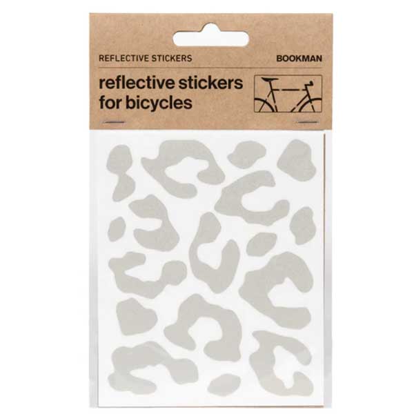 BOOKMAN Reflective Leopard Print Stickers 349：White【クリックポスト対応】