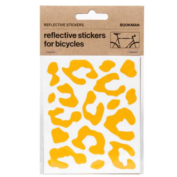 BOOKMAN Reflective Leopard Print Stickers 348：Yellow【クリックポスト対応】
