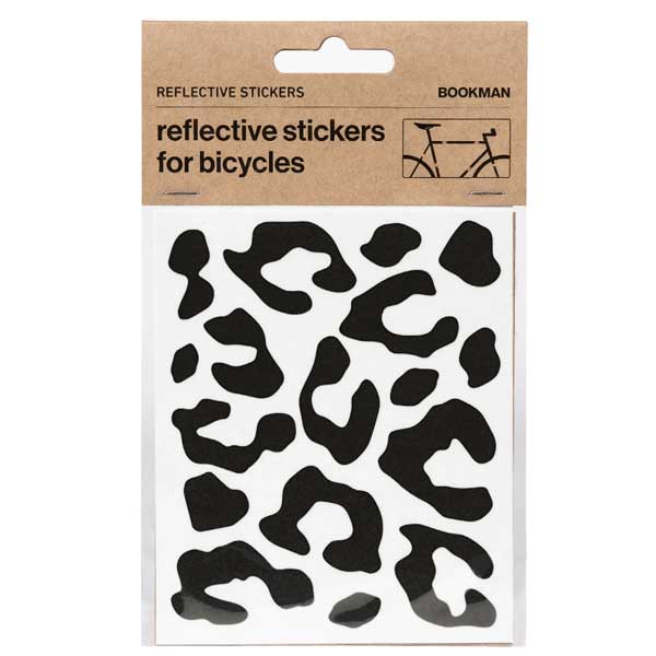 BOOKMAN Reflective Leopard Print Stickers 347：Black【クリックポスト対応】