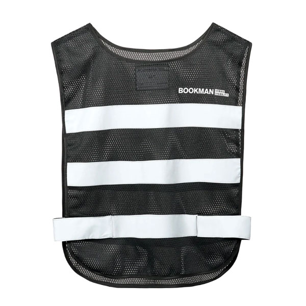 BOOKMAN Reflective-vest リフレクティブベスト：Black【クリックポスト対応】