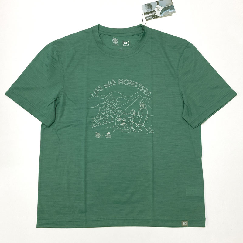 narifuri NFSN-05 NFC × super.natural リフモンTシャツ：065 TEAL