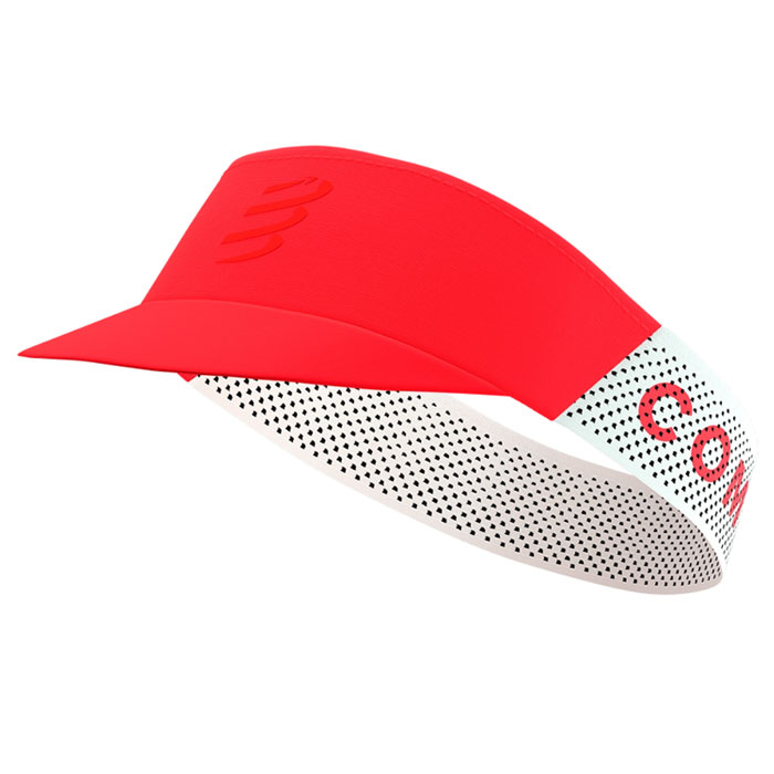COMPRESSPORT プロ レーシング バイザー：FLUO RED【クリックポスト対応】