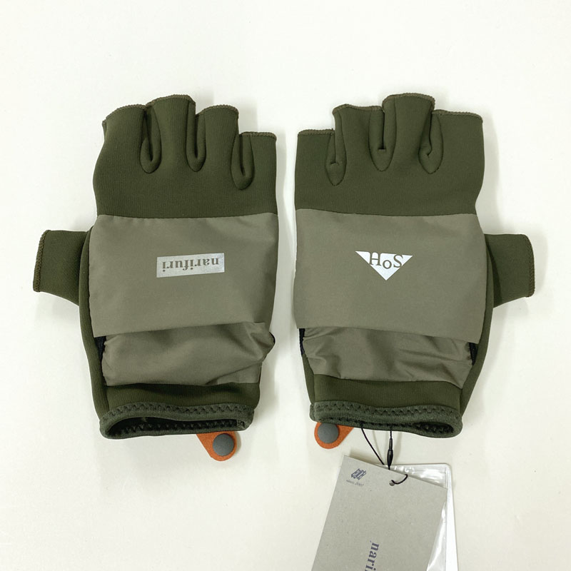 narifuri NFSO-09 narifuri × SoH 2.5Lパッカブルミトングローブ：060 KHAKI