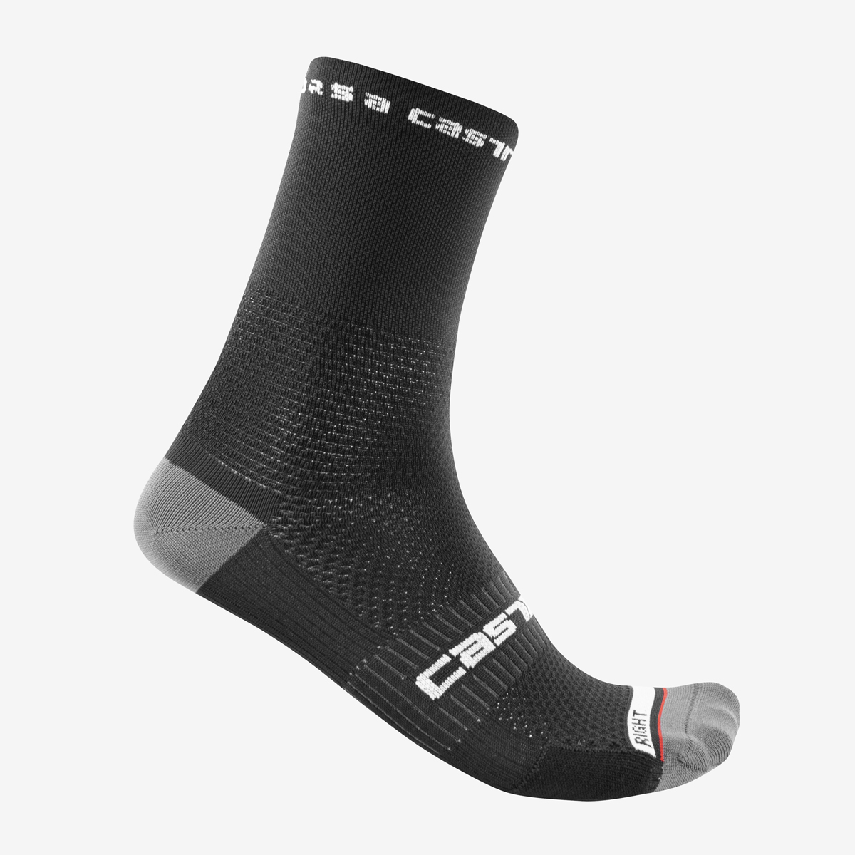 ＜取寄＞カステリ 4521026 ROSSO CORSA PRO 15 SOCK：010 BLACK【クリックポスト対応】