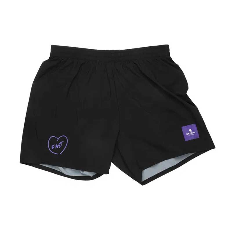 SAYSKY DMRSH07 ランニングショーツ Fast Pace Shorts：Fast Food Print：Sサイズ【クリックポスト対応】