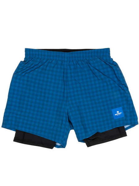 SAYSKY セイスカイ FMRSH01 Checker 2 In 1 Shorts ランニングショーツ：BLUE CHECKERBOARD
