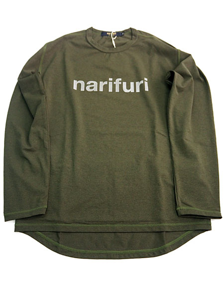 narifuri NF1154 アクティブメッシュバックポケットTシャツ：060 KHAKI